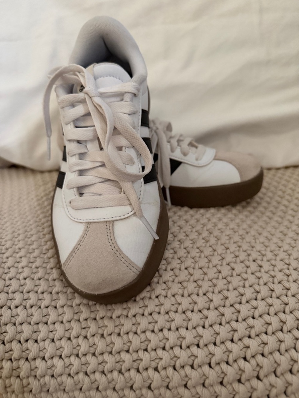 adidas White Black Beige Sneakers